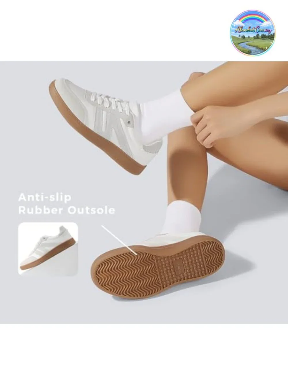 Retro Suede Leather Gum Sole Fashion Sneakers Women's Casual Skate Shoes